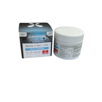 Green Roads Delta-9 THC + CBD Gummies with label showing supplement facts and Strawberry flavor jar beside product box.