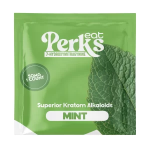 Eat Perks 7-Hydroxy Kratom Tablet Mint 50mg – Single Pouch