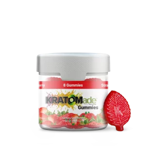 Kratomade Strawberry Gummy – 8 Count Bottle
