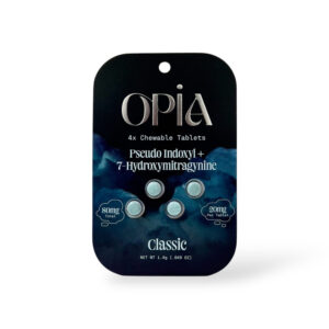 Opia 7-Hydroxy Chewable Tablets Classic – Front Label (80mg)